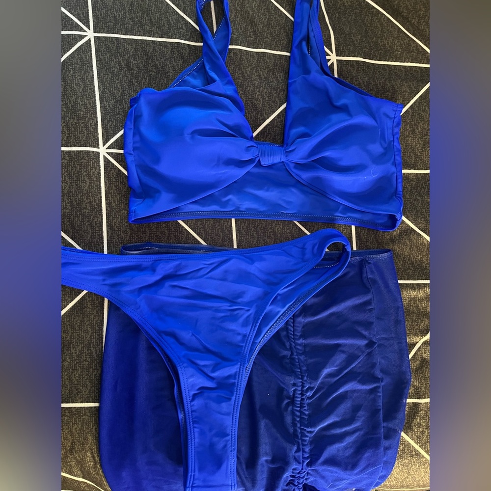 Blue 3-Set Bikini